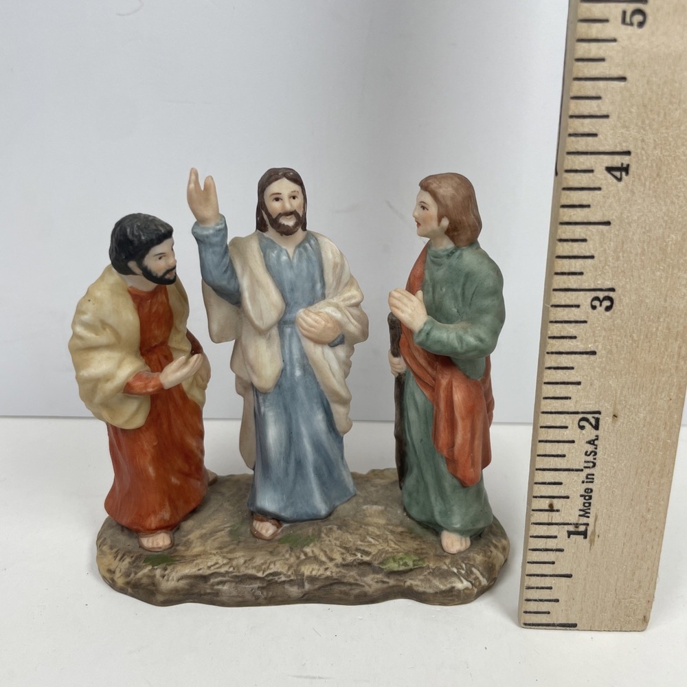 1990 Ceramica Excelsis THE WAY TO EMMAUS Figure 370/5000 Figurine RELIGION - Picture 7 of 8